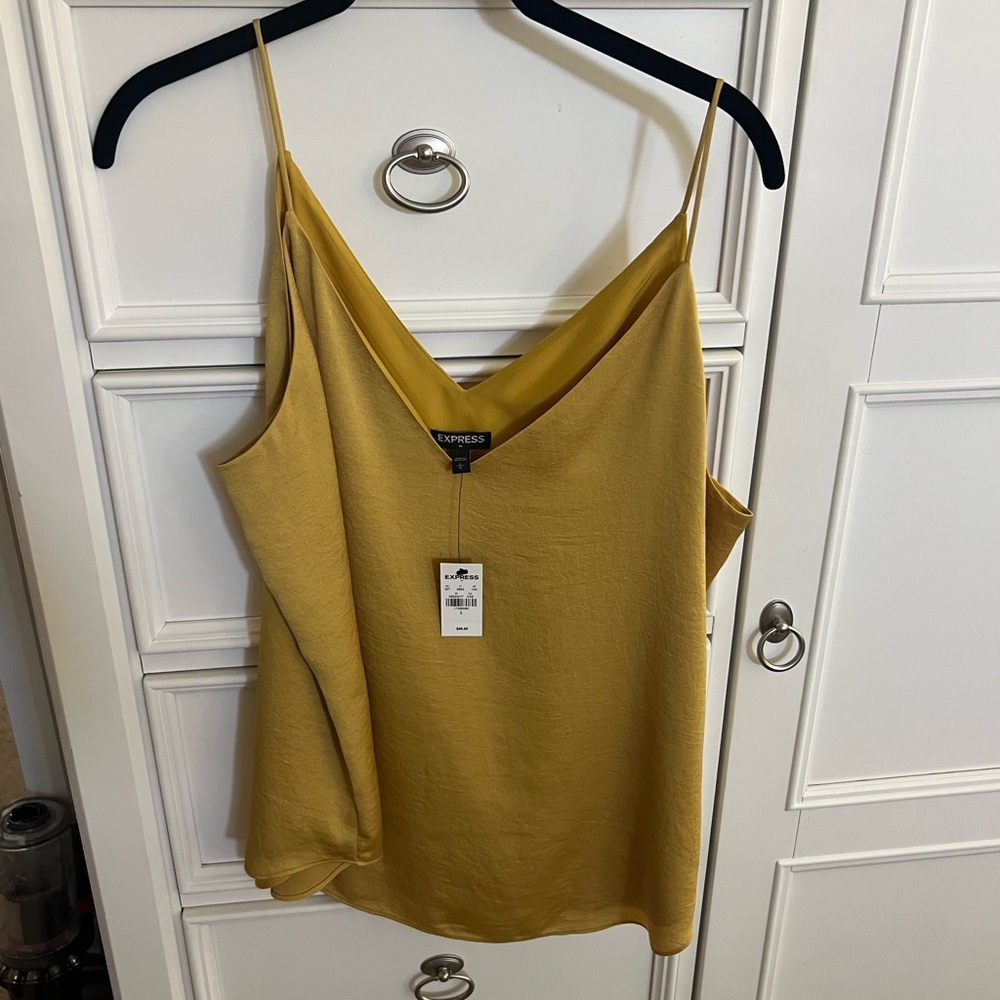 NWT Express Gold Sleeveless Camisole Top